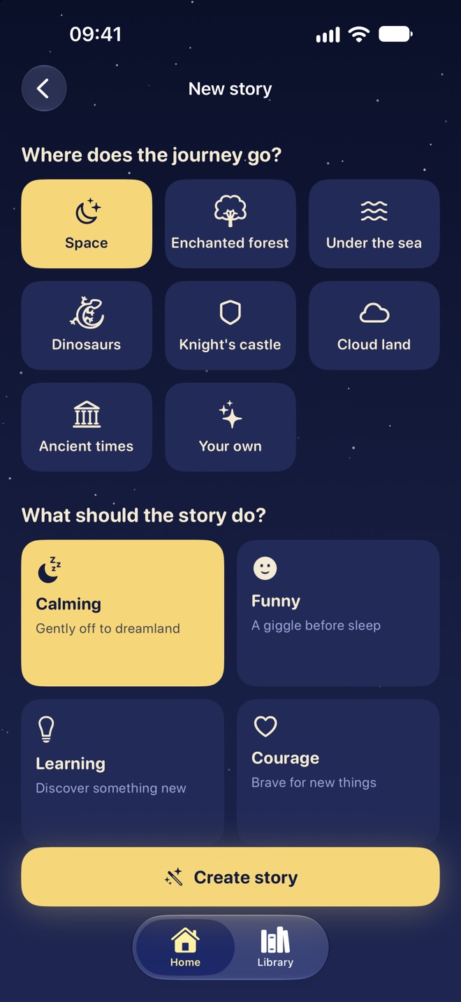 Designing a new story
